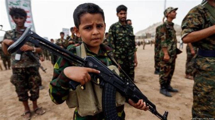 Which country has most child soldiers?